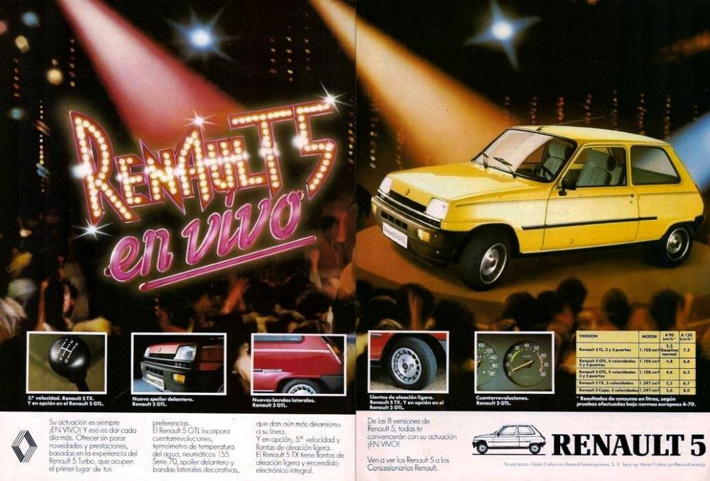 Anuncios Retro - Spanish Vintage Ads — Renault 5. Año 1982