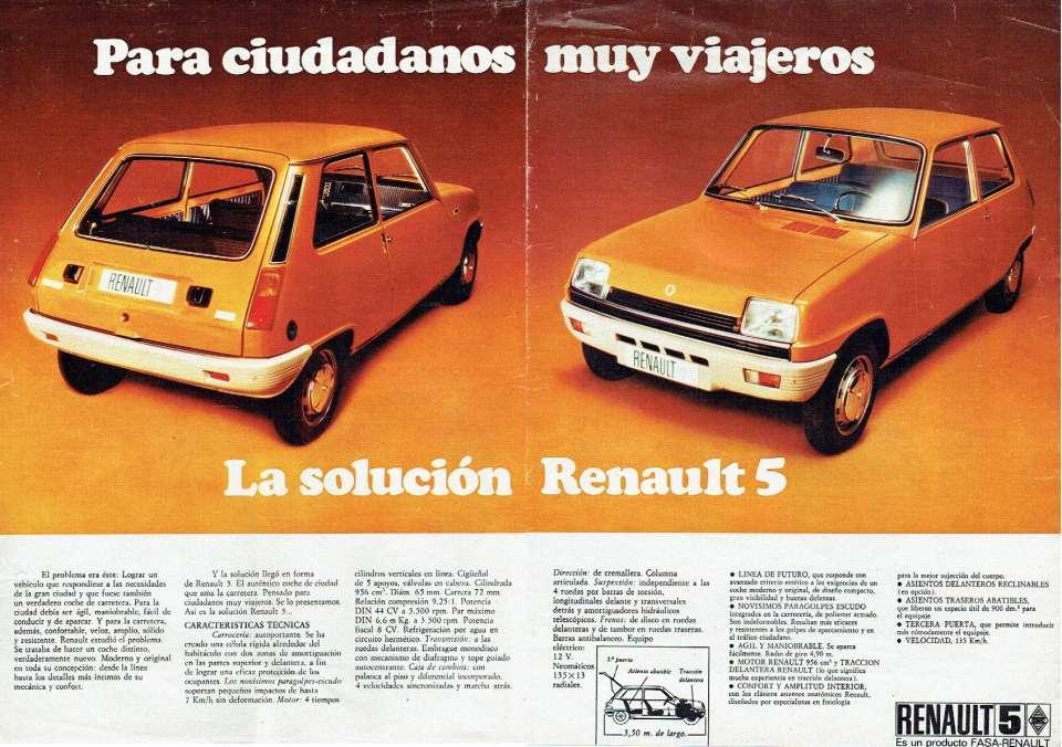 El Renault 5, publicidad de época - Renault 5 - Club Clásicos Renault 3, 4,  5, 6 y 7