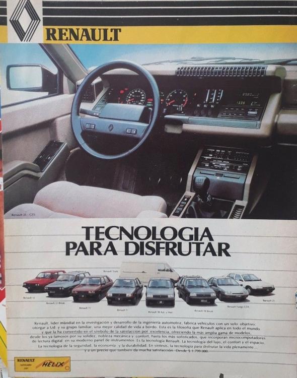 Advertising/Publicidad: Renault Modelos. Chile 1988.