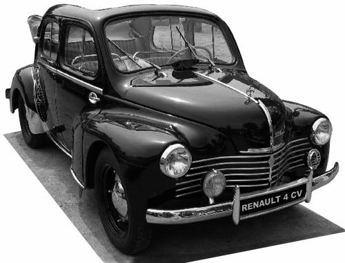 Renault 4CV decap 1949