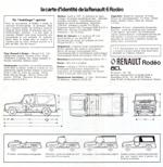 Cédula de identidad del Renault Rodéo 6 
