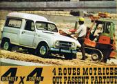 Folleto Renault 4 Sinpar 1968 