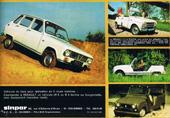 Folleto Renault 4 Sinpar 1968 